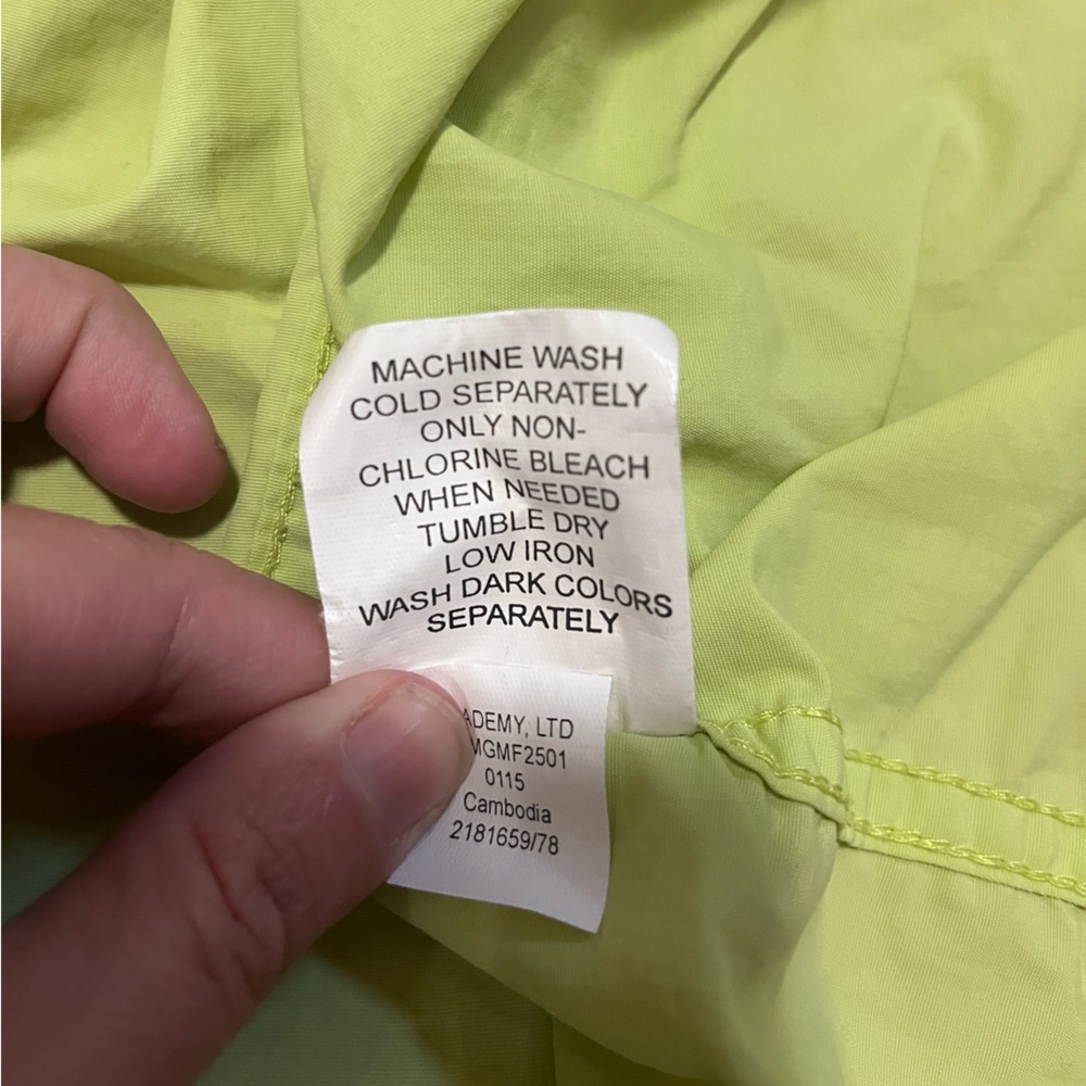 Magellan Outdoor Fish Gear Green Long Sleeve Shirt - Picture 5 of 5